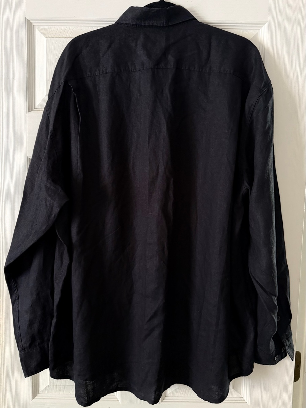 Indigo Palms Denim Company Mens XXL Black Linen Shirt - Picture 4 of 4